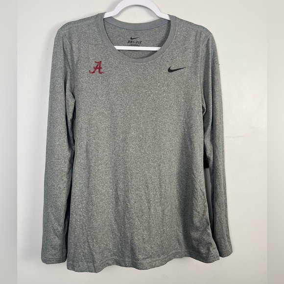 NWT NIKE DRi-fit  training grey Alabama long sleeve top size large - Picture 1 of 3